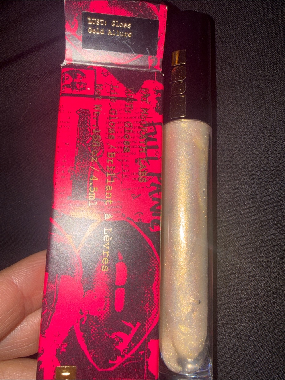 NIB Pat McGrath Lust: Gloss Lip Gloss -Shimmering Gold Allure limited edition